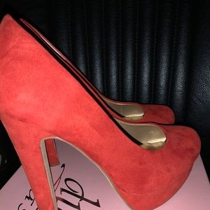 Women Burnt Orange Heel